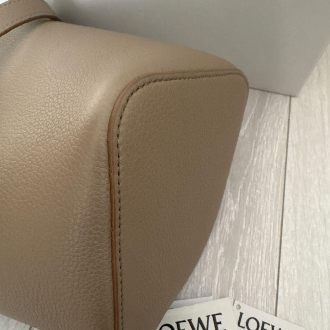 美品！LOEWE ロエベ　べプルミニサンド バケツショルダーバッグ