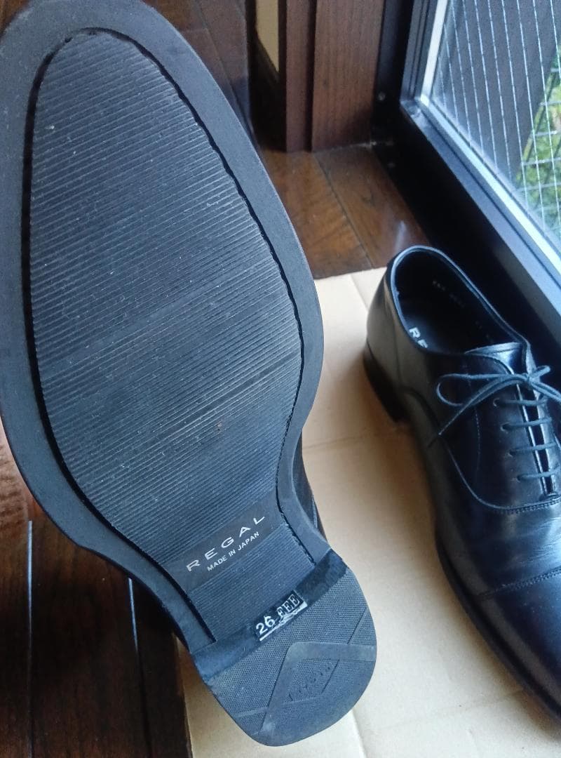 リーガル　ストレートチップ　黒　26