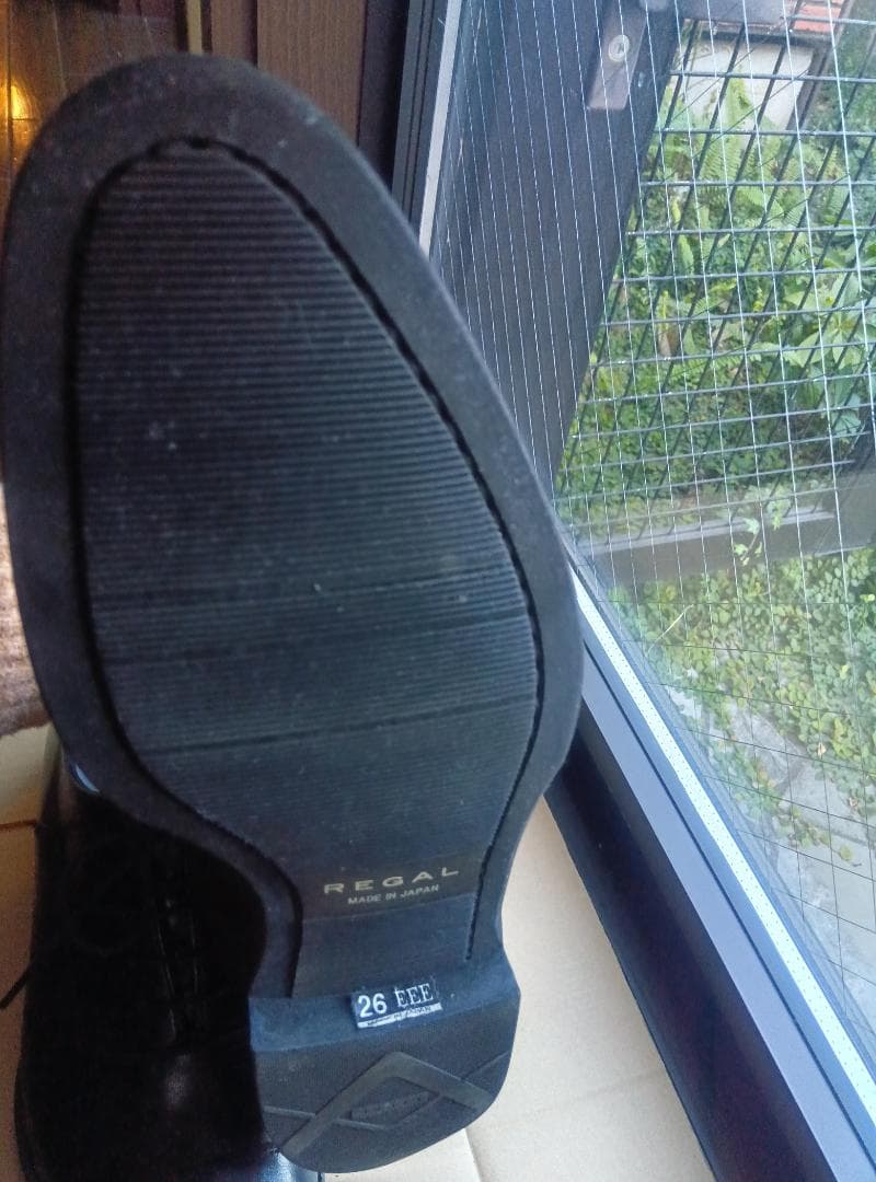 リーガル　ストレートチップ　黒　26