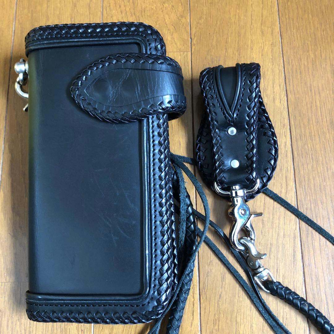 バイカーウォレット本革セット(ほぼ新品)