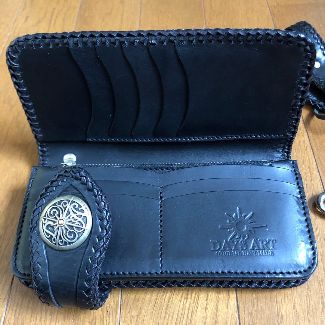 バイカーウォレット本革セット(ほぼ新品)