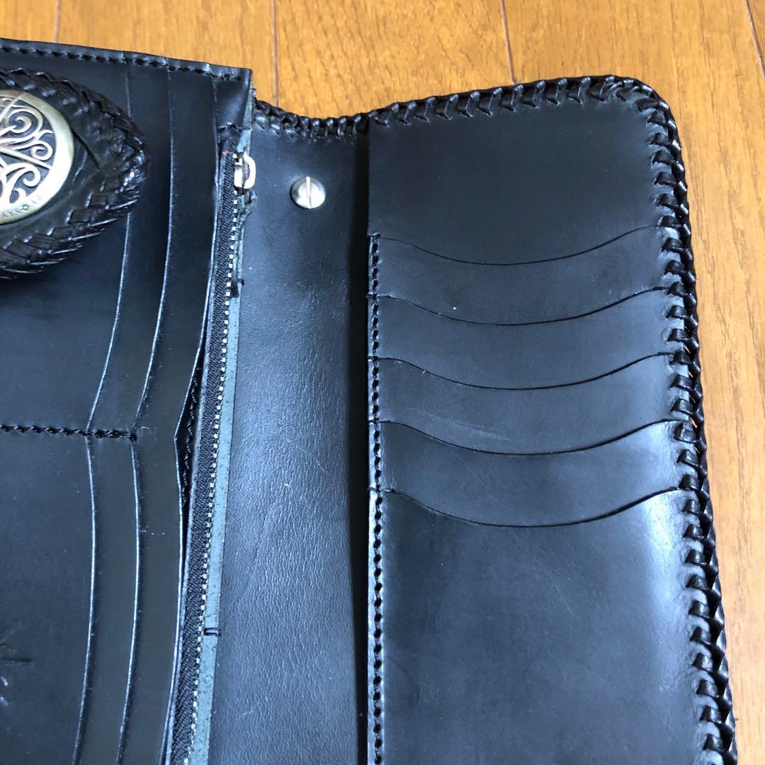 バイカーウォレット本革セット(ほぼ新品)