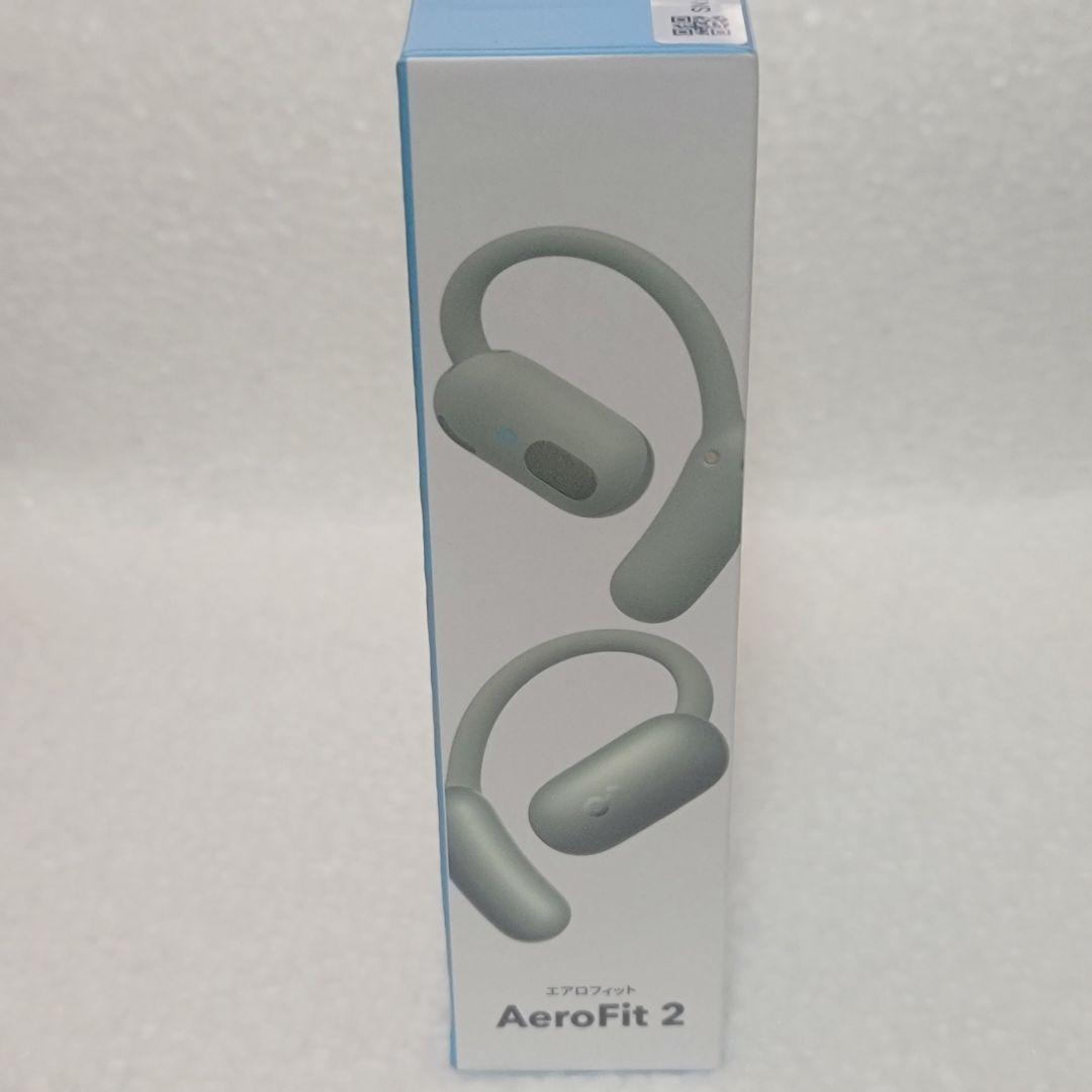 AeroFit 2 オープンイヤー型ワイヤレスイヤホン シルバーグリーン