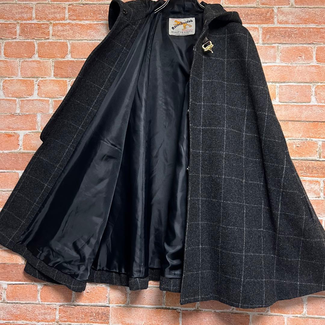 (未使用級)ユナイテッドアローズxレインチーター　ポンチョ　ケープコート　フリー