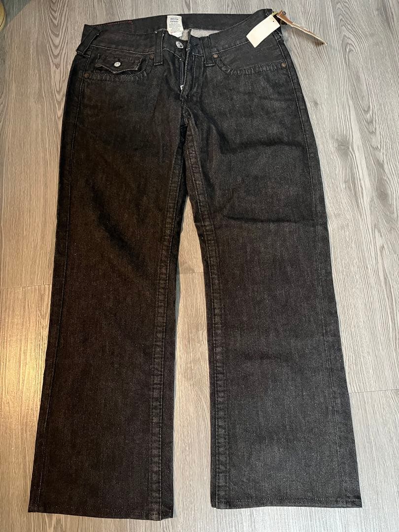 トゥルーレリジョン RICKYブラックデニム 33 USA製 メンズ