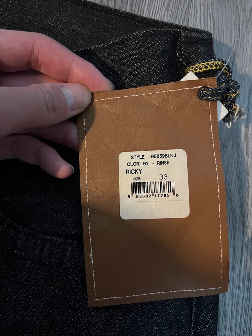 トゥルーレリジョン RICKYブラックデニム 33 USA製 メンズ