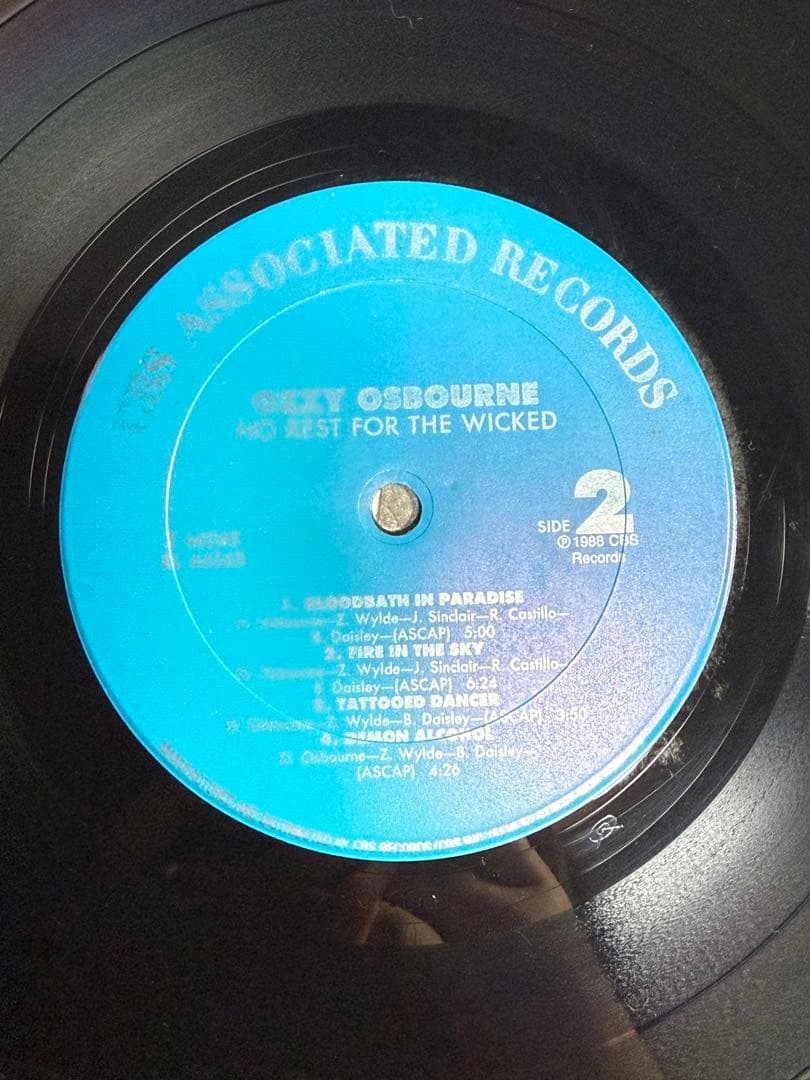 洋楽 Ozzy Osbourne LP No Rest For The Wicked