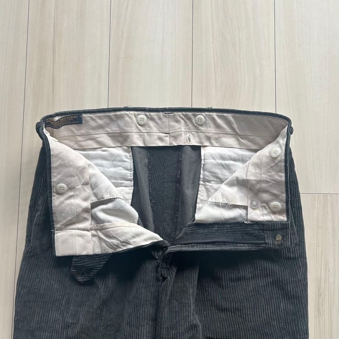 -90s ブルックスブラザーズ ブラックコーデュロイパンツ USA製 32×30