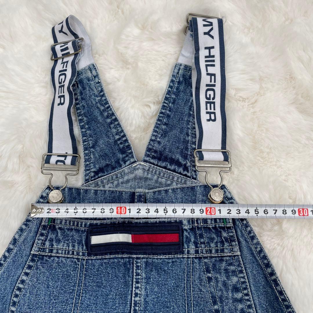 トミーヒルフィガー　オーバーオール　L 大きいサイズ　希少　90s ロゴ　デニム