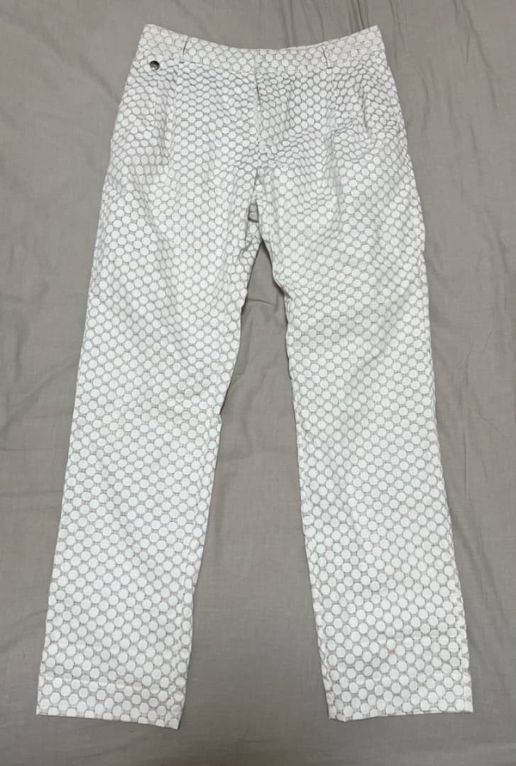 BLESS ホワイト ドットパンツ