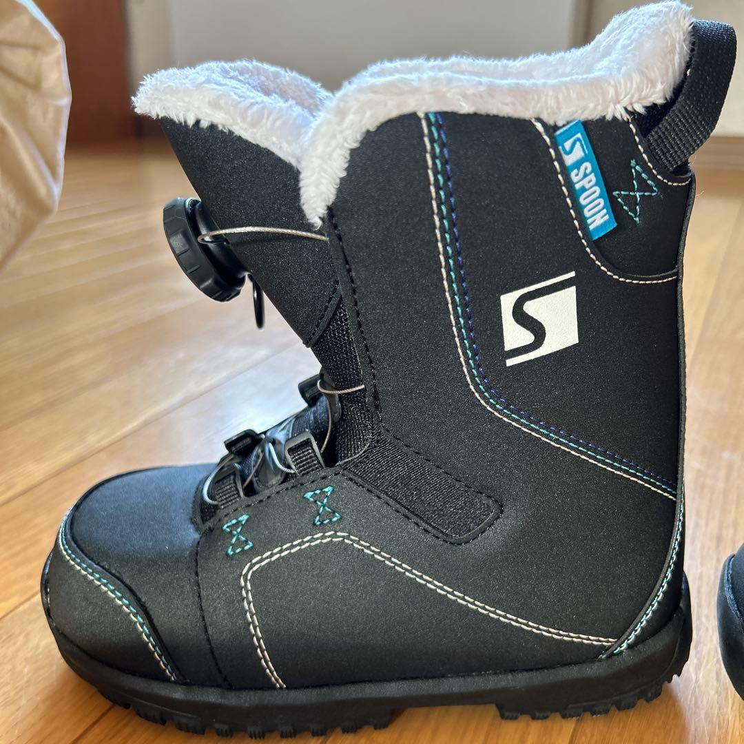 SPOON 子供用スノーボードブーツ 黒　21cm
