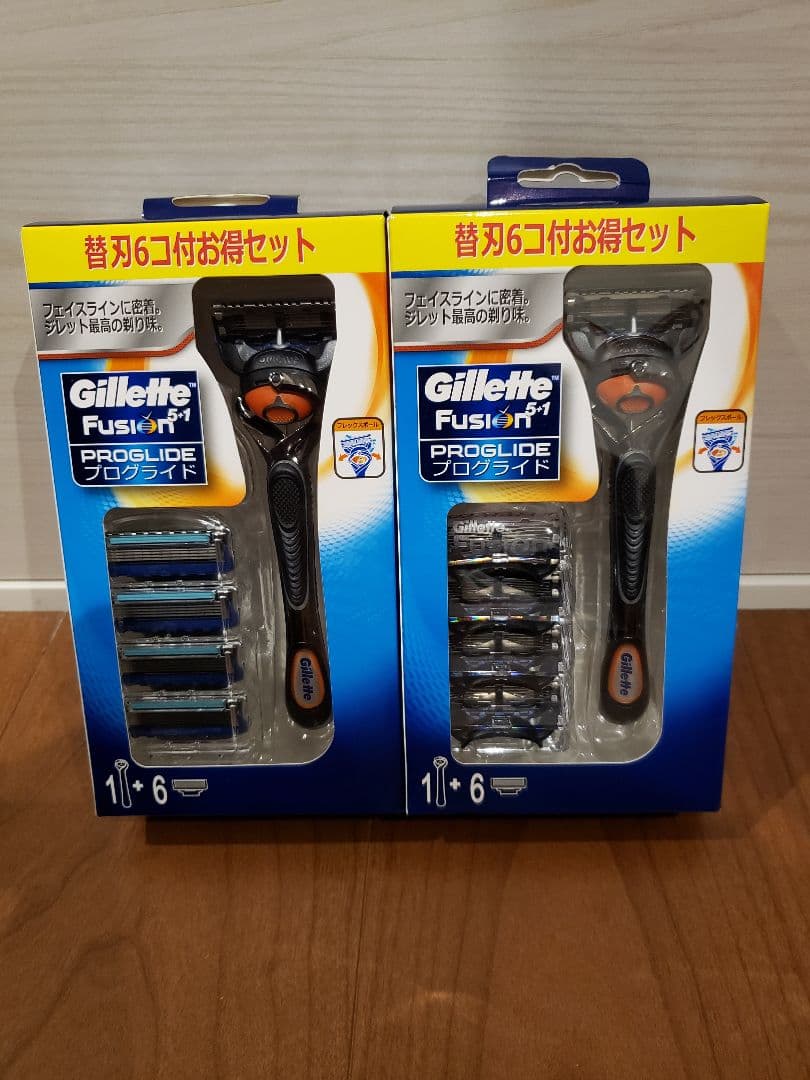 4set プログライドマニュアル フュージョン ホルダー 替刃 ジレット 新品