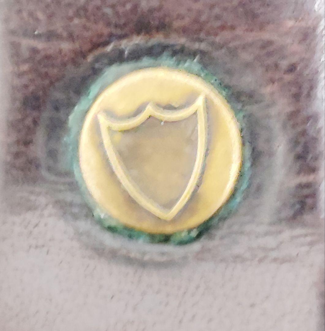 希少品　HTC ウォレットチェーン ブラックレザーXシルバースタッズ　USA製