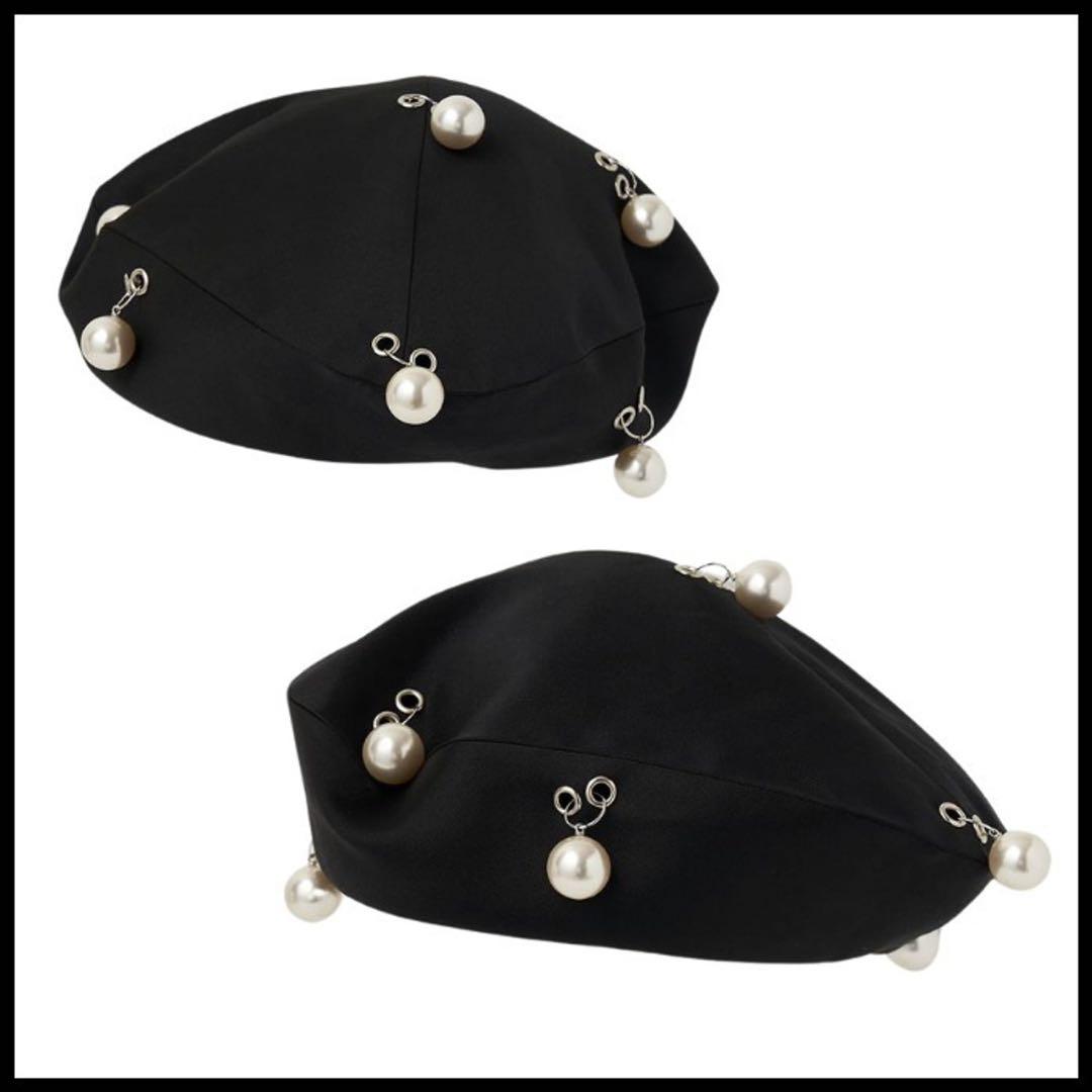 【新品未使用】KIMHEKIM パール付きベレー帽