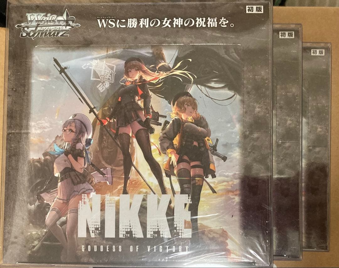 初版 3BOX NIKKE ヴァイスシュヴァルツ 未開封 シュリンク付き ニケ