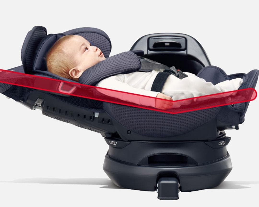 Apricaディアターン プラス ISOFIX AB◆４方向回転シート◆新生児～