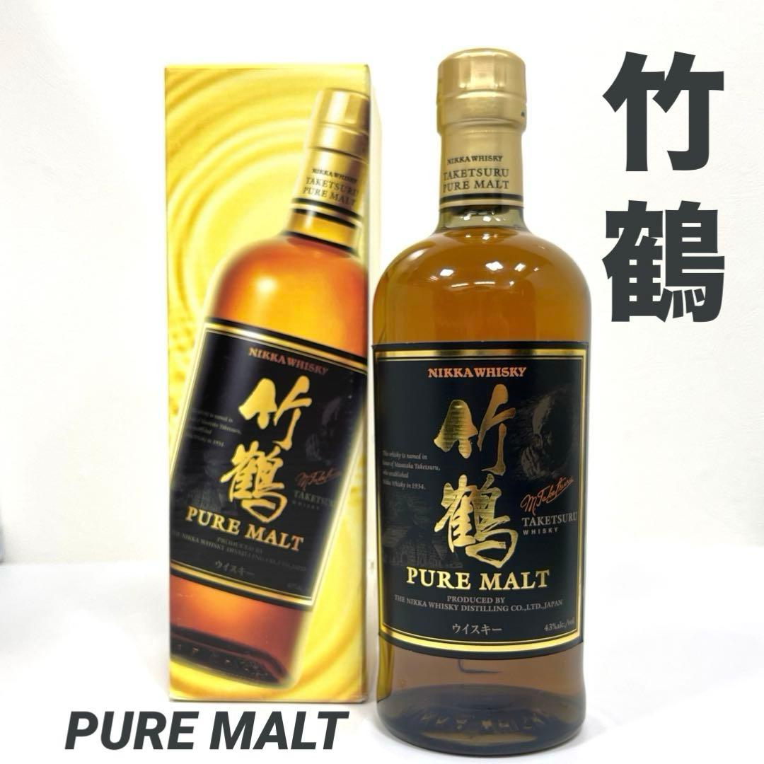 ★未開栓★ニッカ 竹鶴 ピュアモルト 黒ラベル 43% 700ml