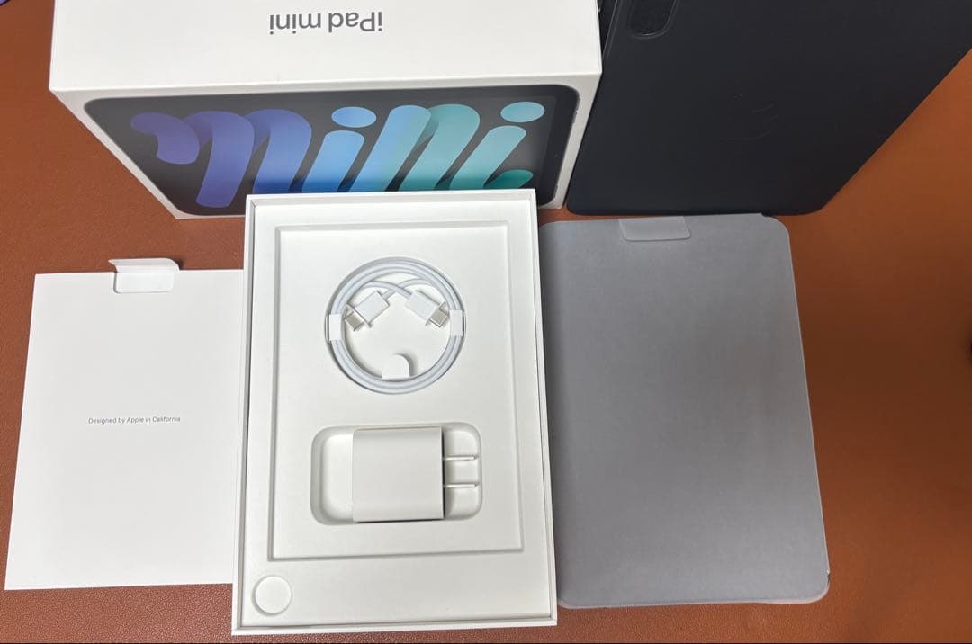 iPad mini第6世代Wi-Fi64GBスペースグレイ+純正カバー+フィルム