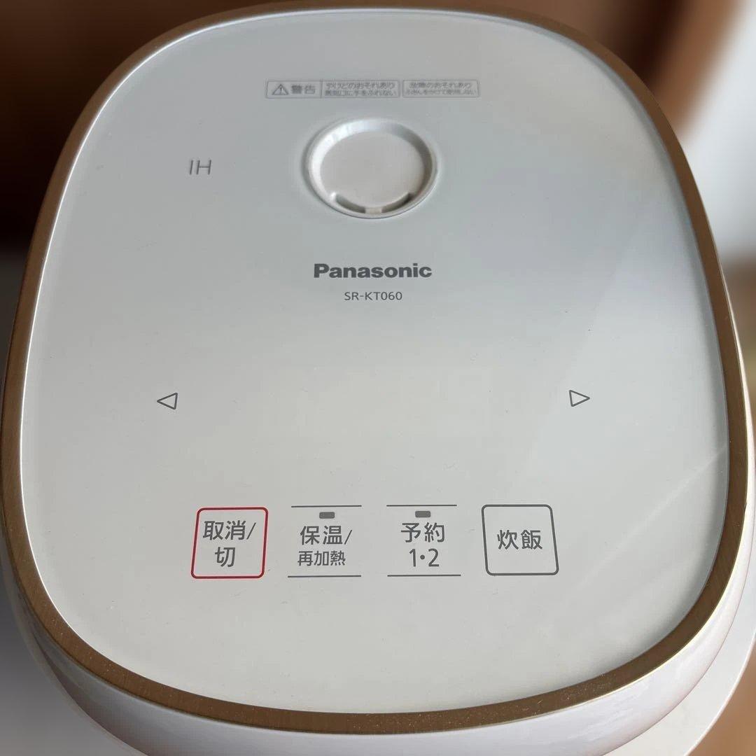 美品 Panasonic SR-KT060 炊飯器 IH加熱式 取説 保証書付き
