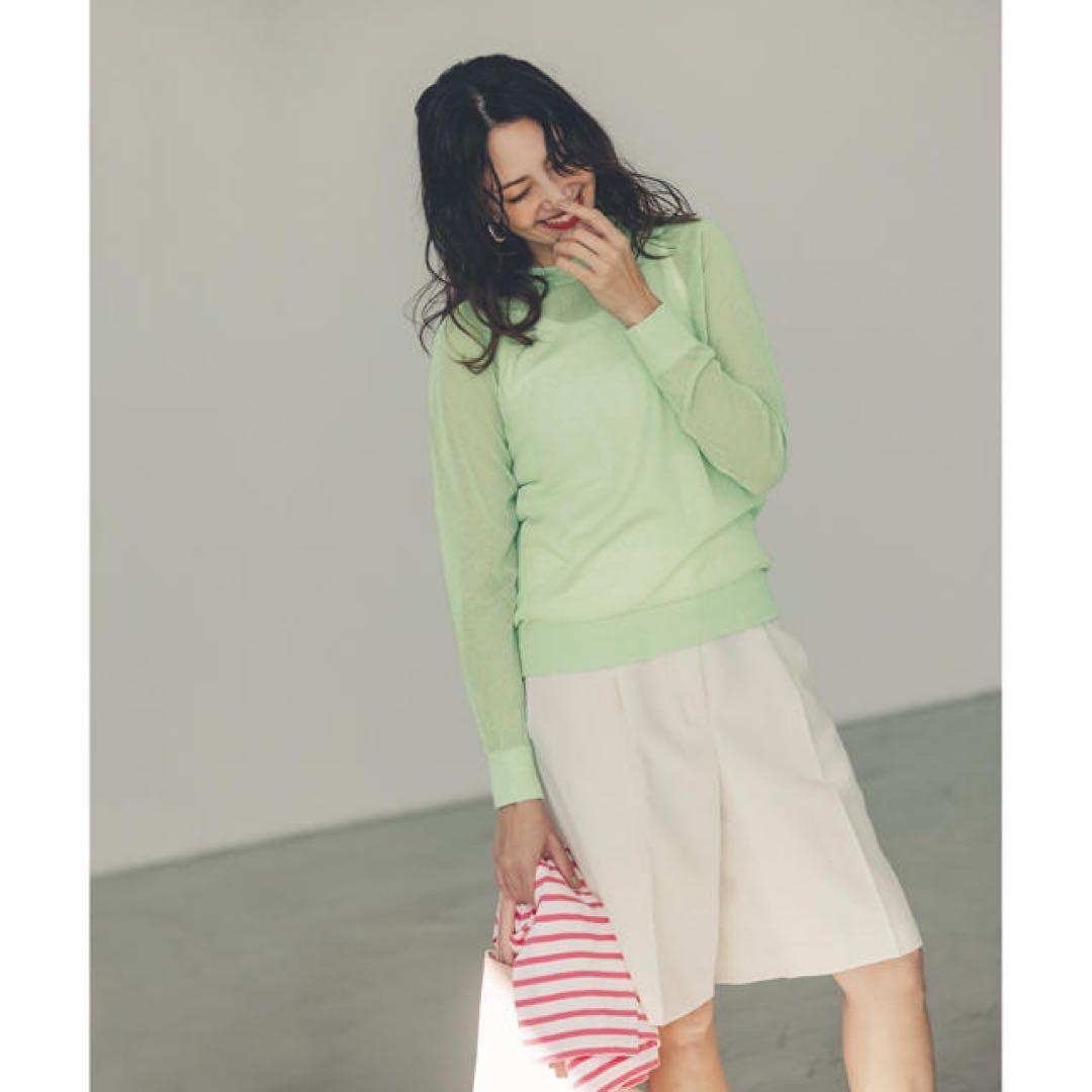 loin. ロワン 雑誌掲載 ミドルタックパンツ 洗える ブラック