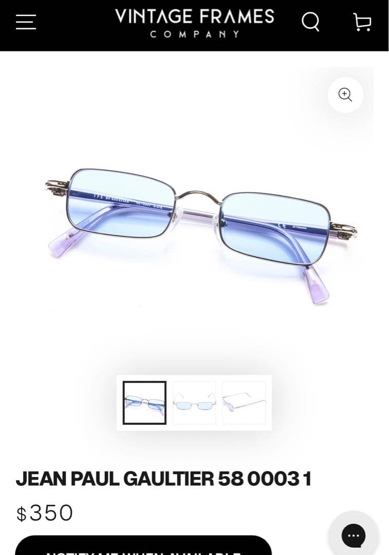 JEAN PAUL GAULTIER 58 00031 サングラス