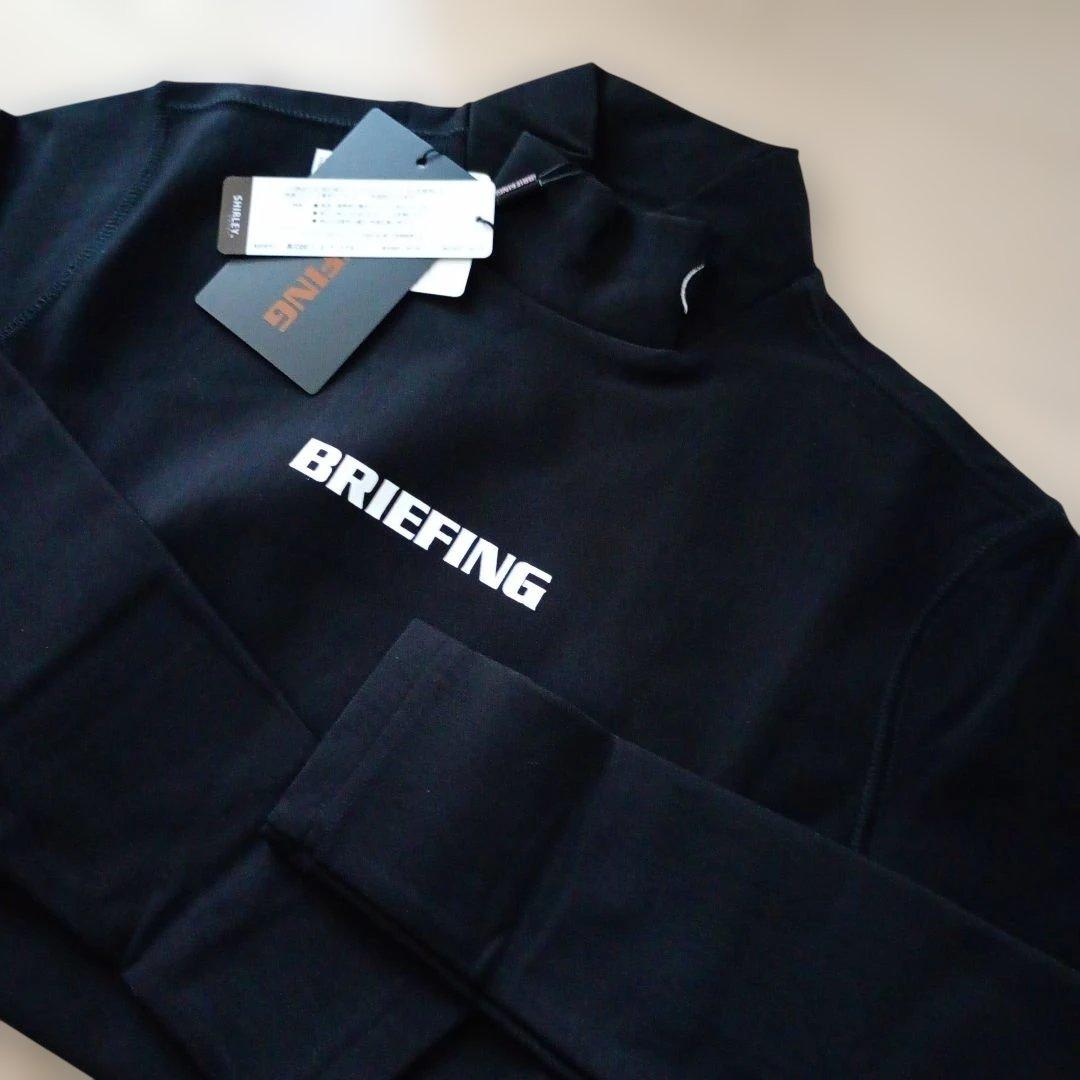 ブリーフィングゴルフレディース肉厚ハイネックブラックサイズS