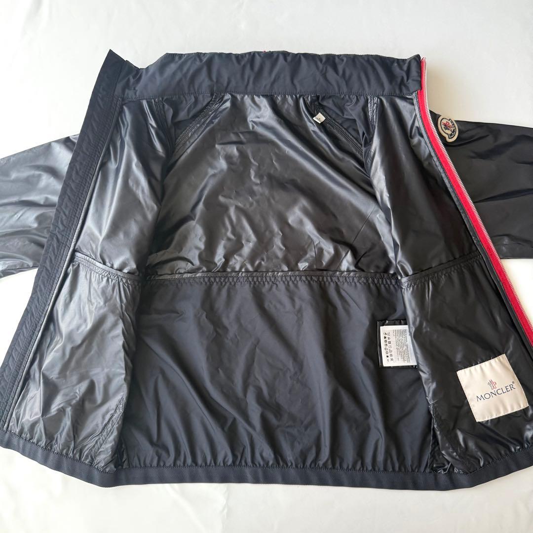 【子供服】MONCLER フード付きジャケット ネイビー130cm