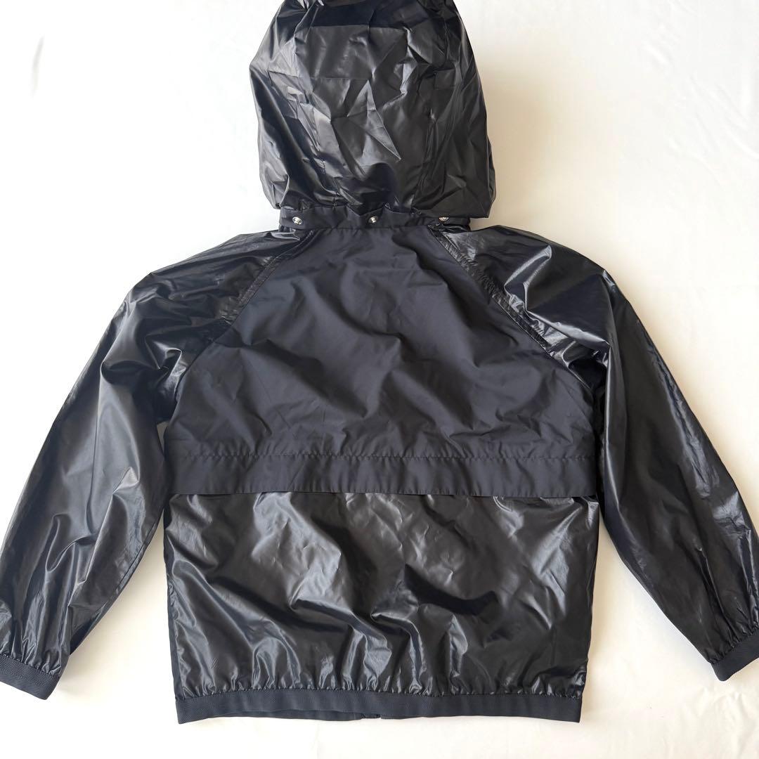 【子供服】MONCLER フード付きジャケット ネイビー130cm