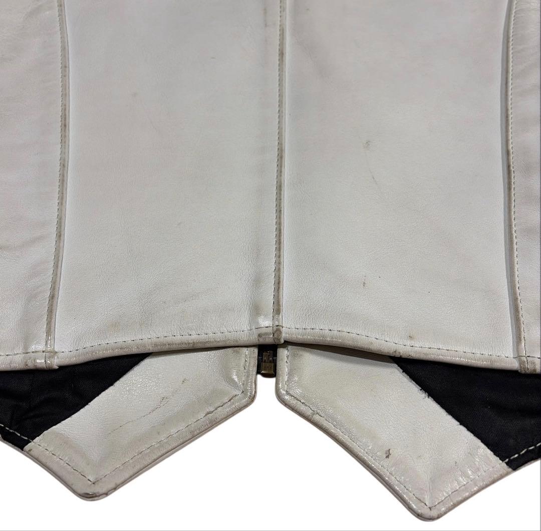 vanson レザーベスト サイズ36 S ホワイト