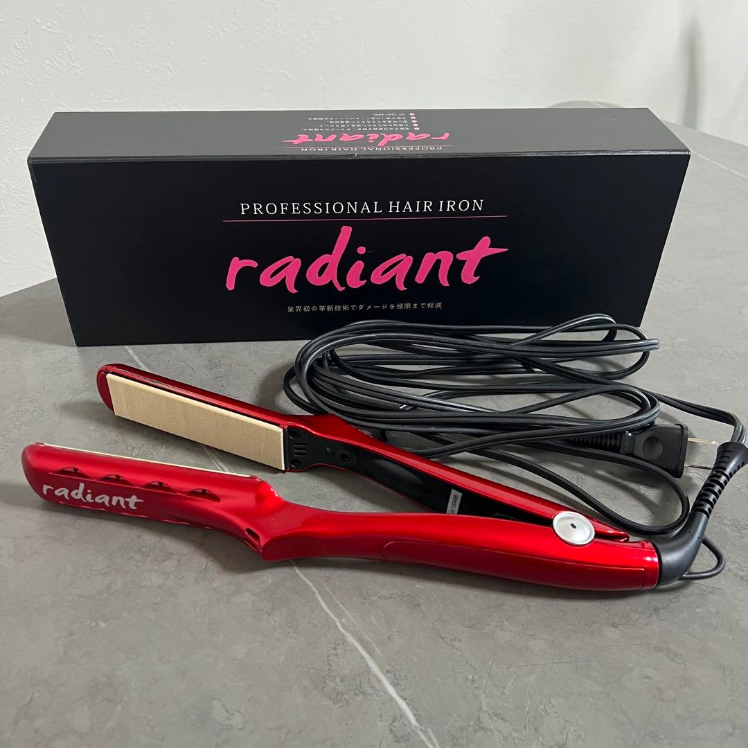 radiant ラディアント　ヘアアイロン　ストレートアイロン