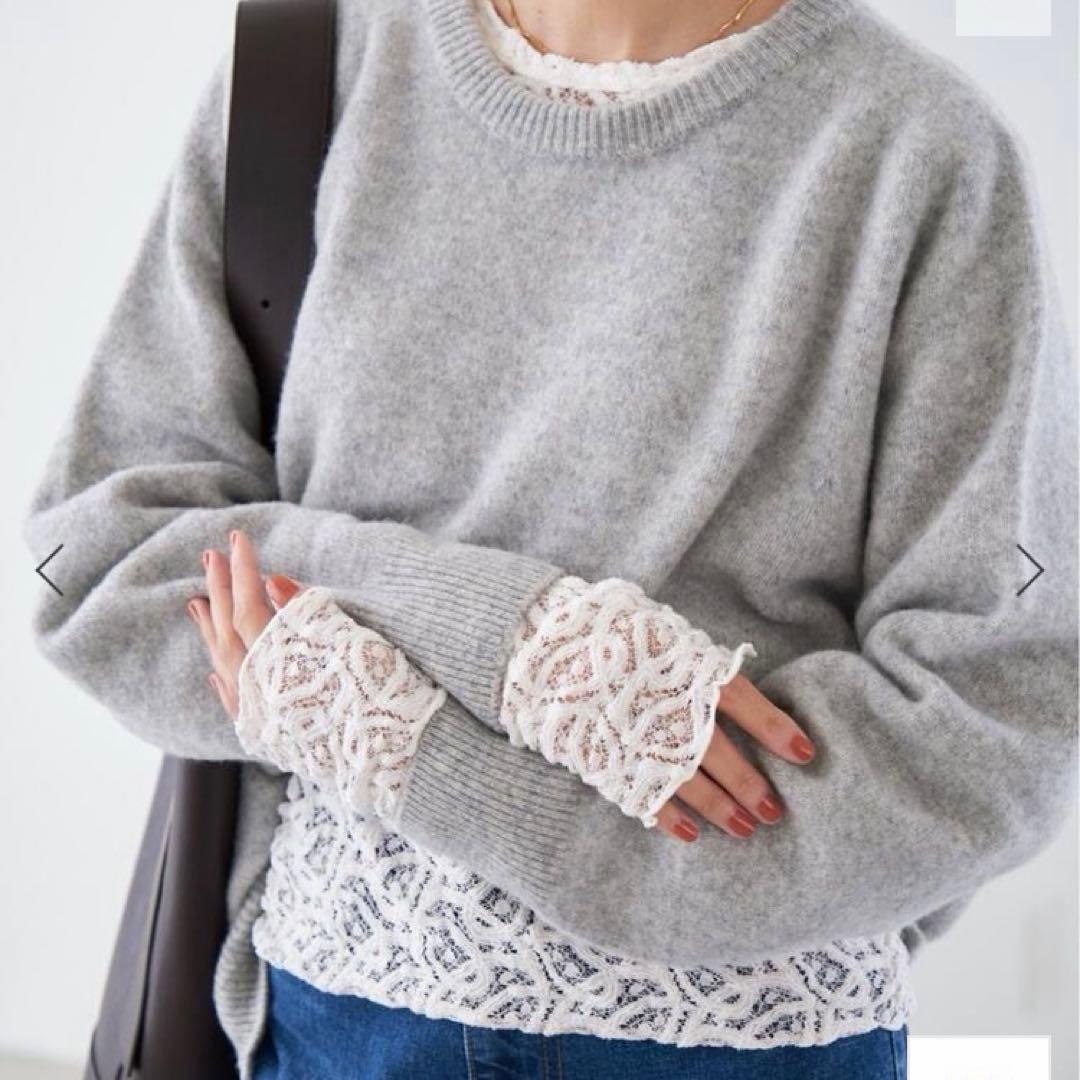 IENA ペーズリーストレッチレースプルオーバー