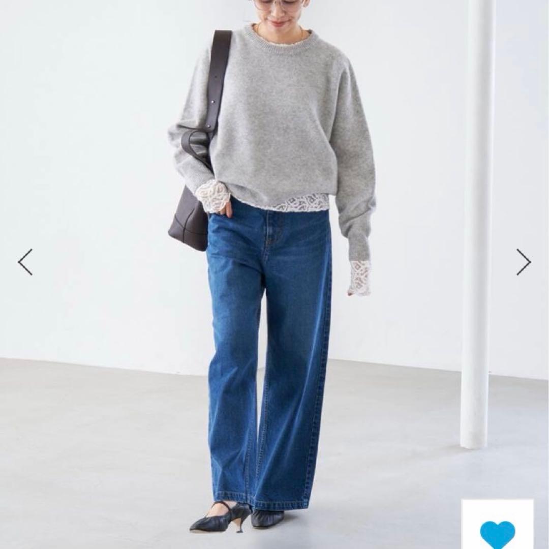 IENA ペーズリーストレッチレースプルオーバー