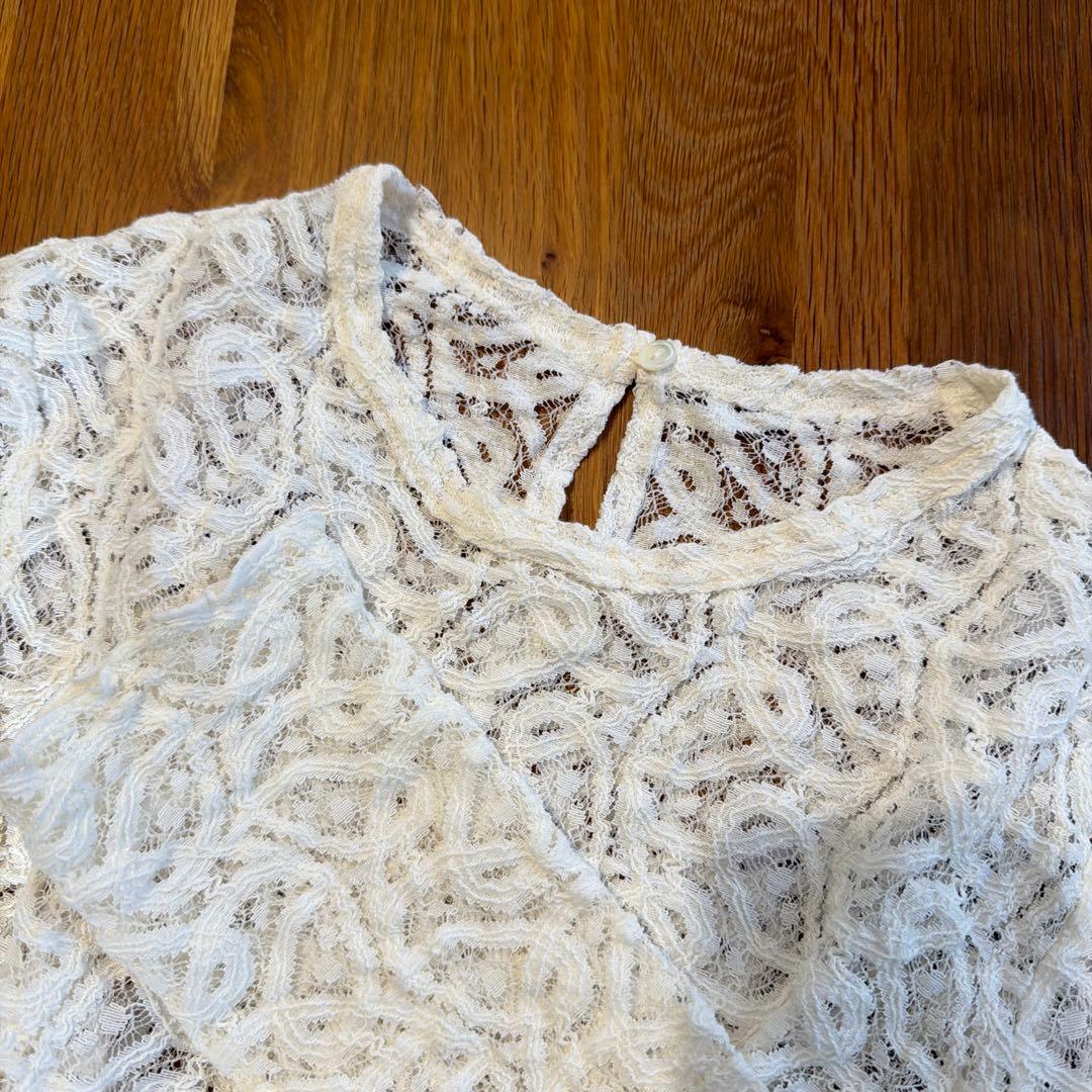 IENA ペーズリーストレッチレースプルオーバー