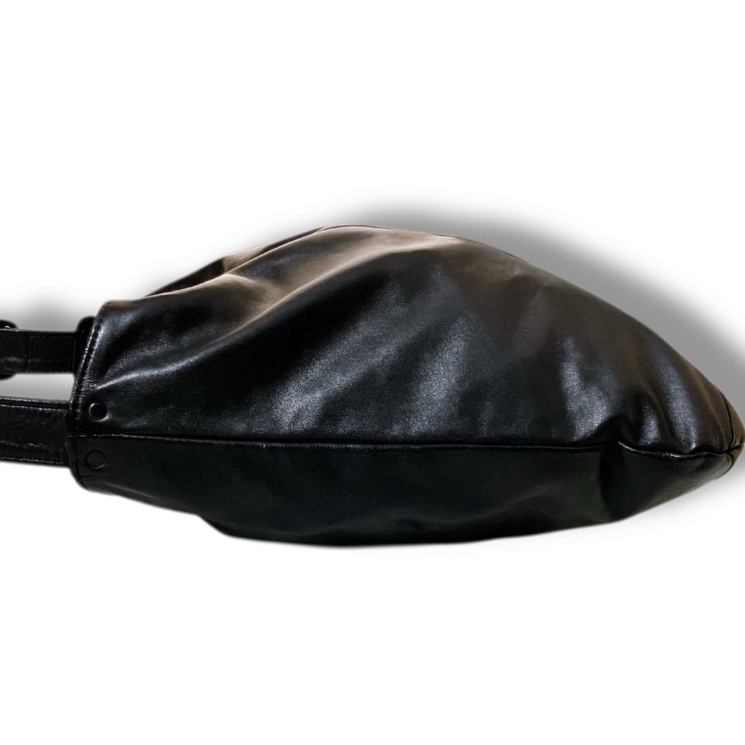 ポーター 吉田カバン 日本製 ポーチ付き ソフトレザーショルダーバッグ ブラック