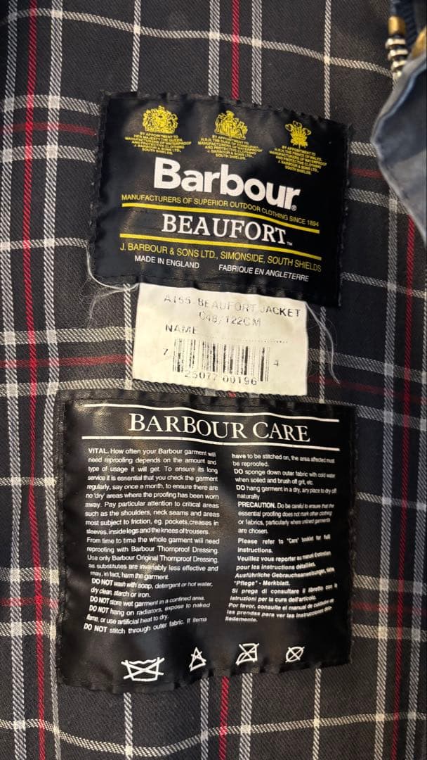 TA 　BarbourバブアーBeaufortビューフォートc48