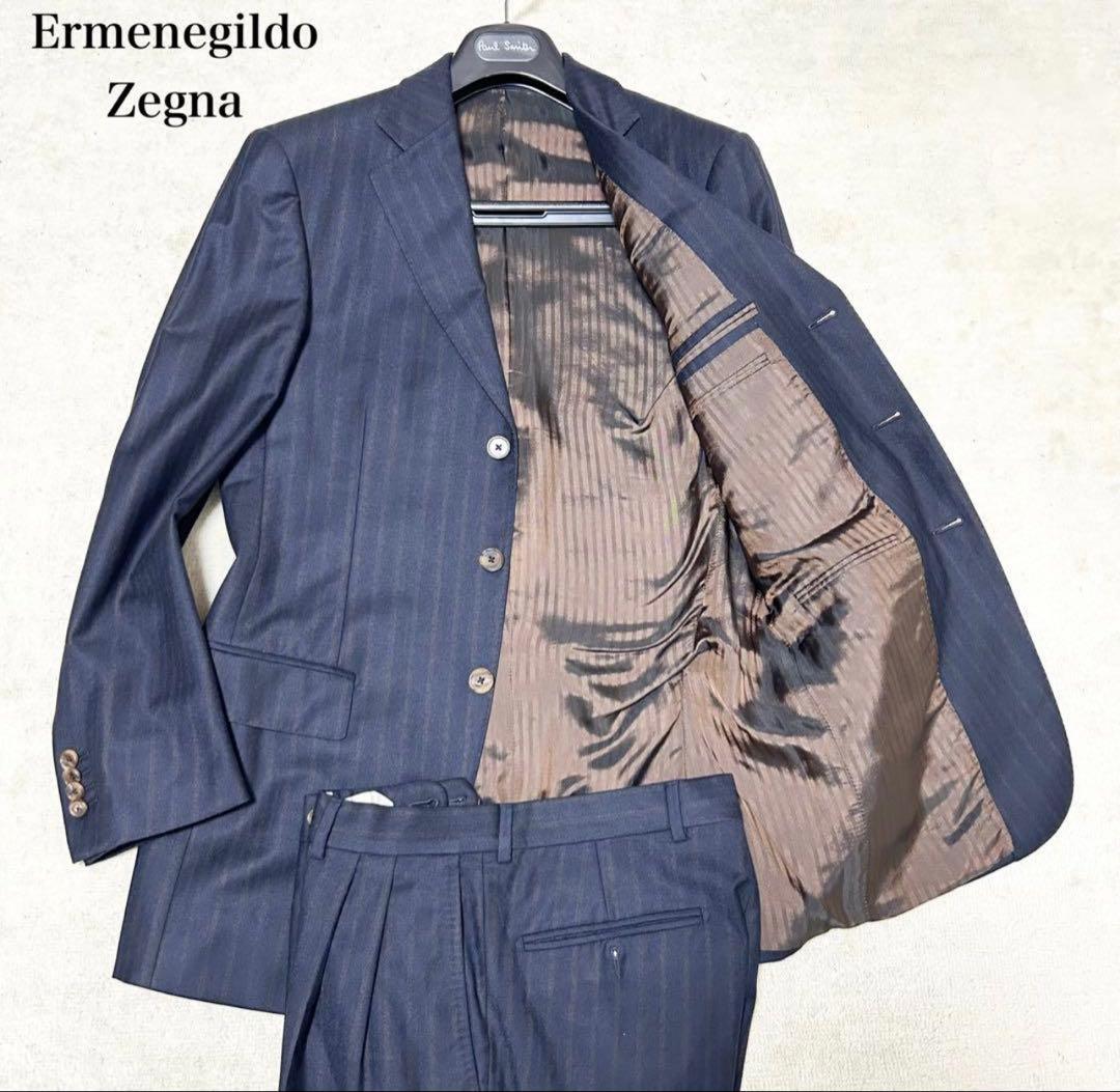 美品　エルメネジルドゼニア　スーツセットアップ　ビジネス　現行　近年モデル