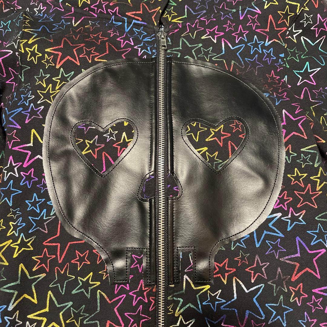 希少！Abbey Dawn 星柄スカル パーカー M Y2K