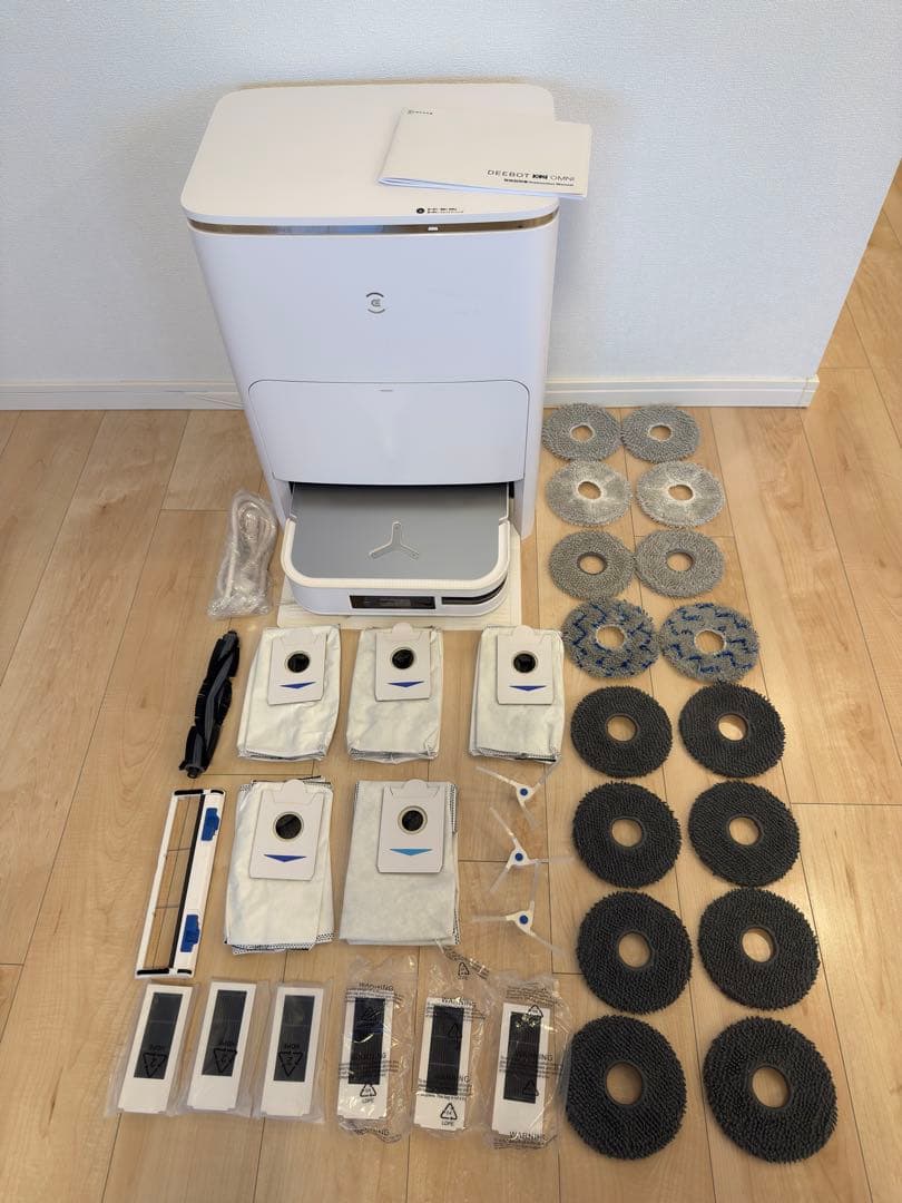 ECOVACS DEEBOT X2 OMNI ロボット掃除機 ホワイト※付属品付