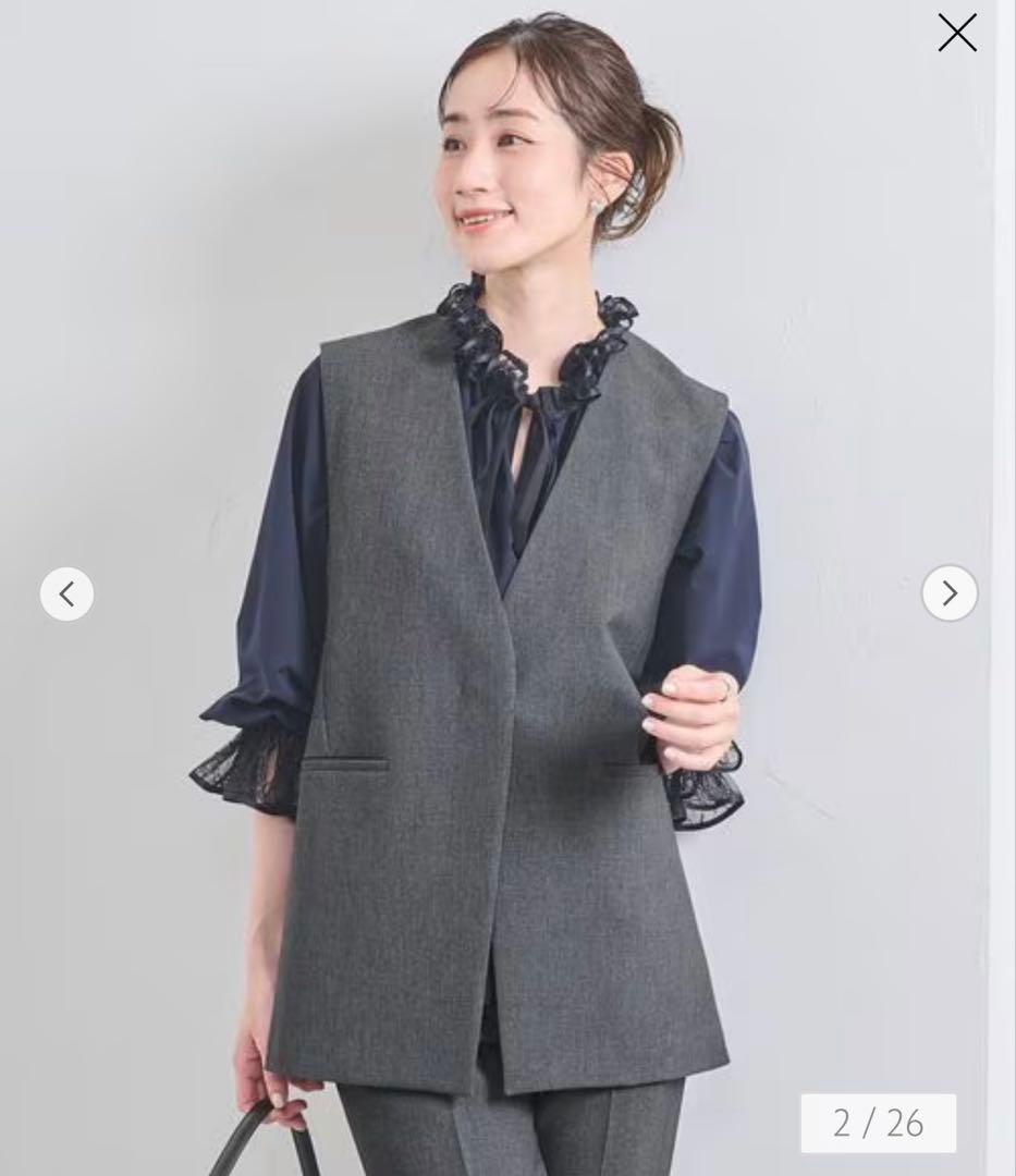 新品未使用 UNITED ARROWS ダブルクロス　ミドルベスト12/24まで