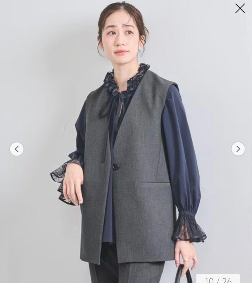 新品未使用 UNITED ARROWS ダブルクロス　ミドルベスト12/24まで