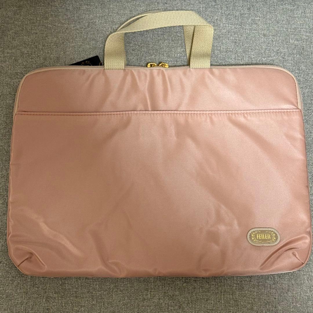 フェイラー　FEILER ブリーフケース　パソコン　 ピンク　ハイジ　エンボス