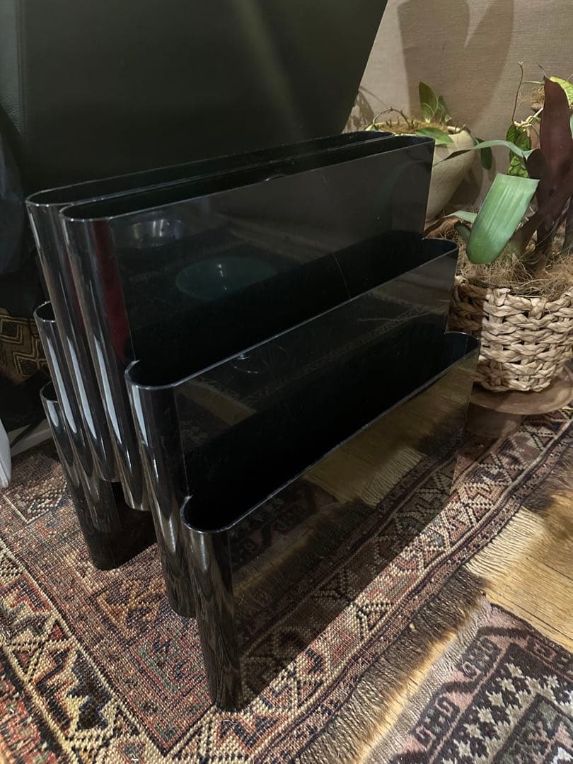 kartell 4675ブックスタンド黒カルテルパントンアルテミデ6列３段レア