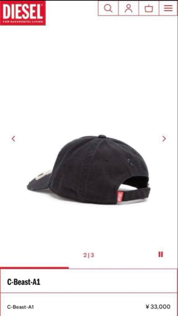 帽子 diesel C-Beast-A1