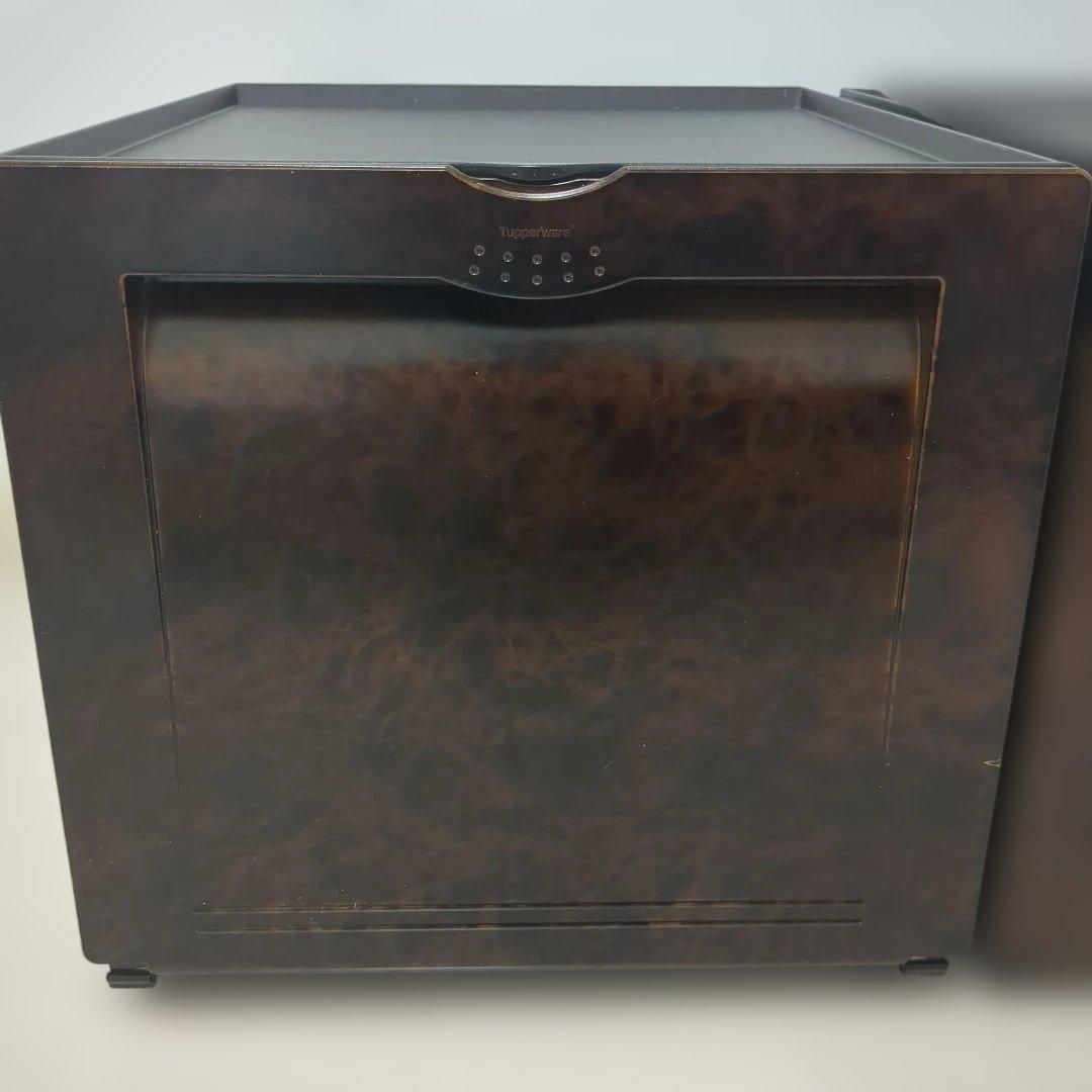 【木目調2個セット】タッパーウェア　スーパーチェスト　収納ケース