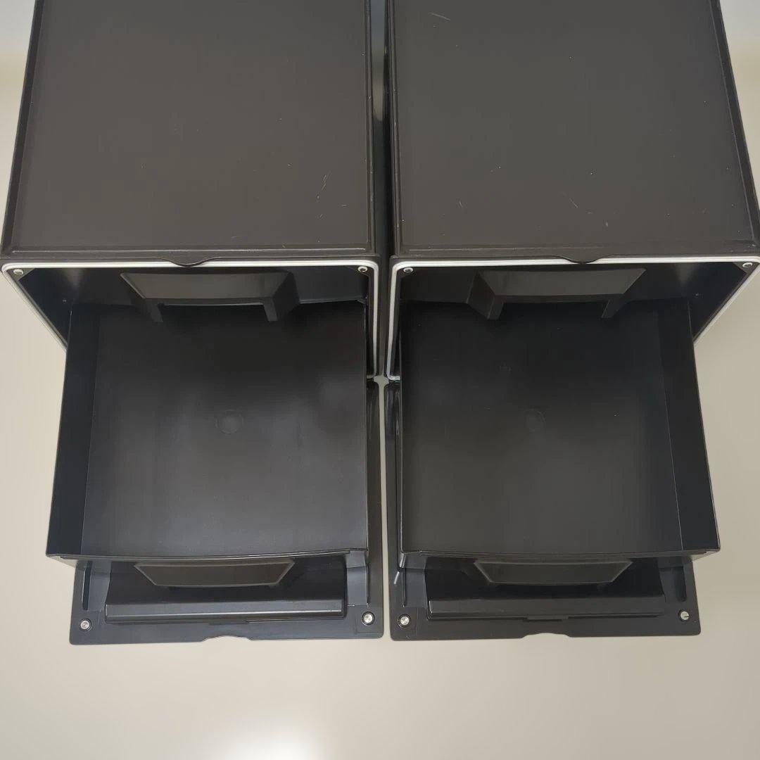 【木目調2個セット】タッパーウェア　スーパーチェスト　収納ケース