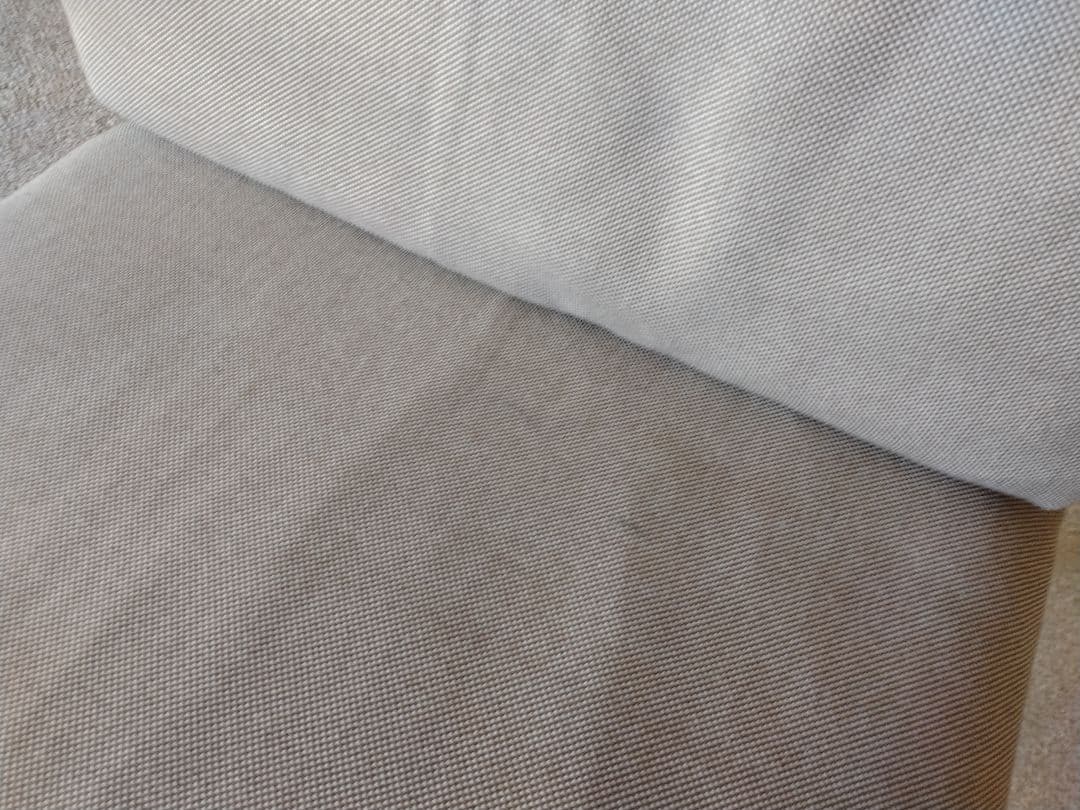 【良品】MUJI無印 ダイニングソファチェアオーク材/リビングでもつかえる茶②