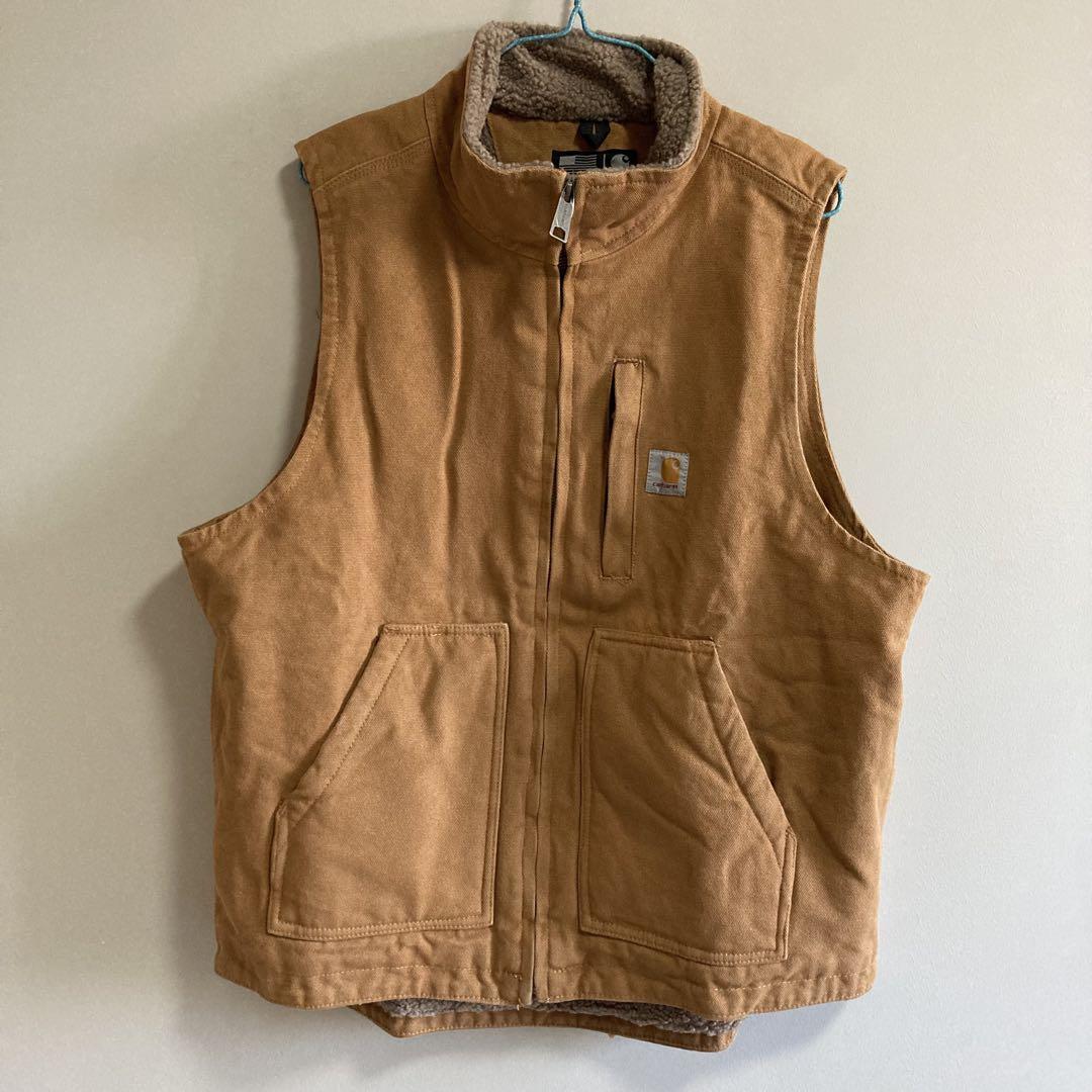 Carhartt ベスト M ブラウン OV4277