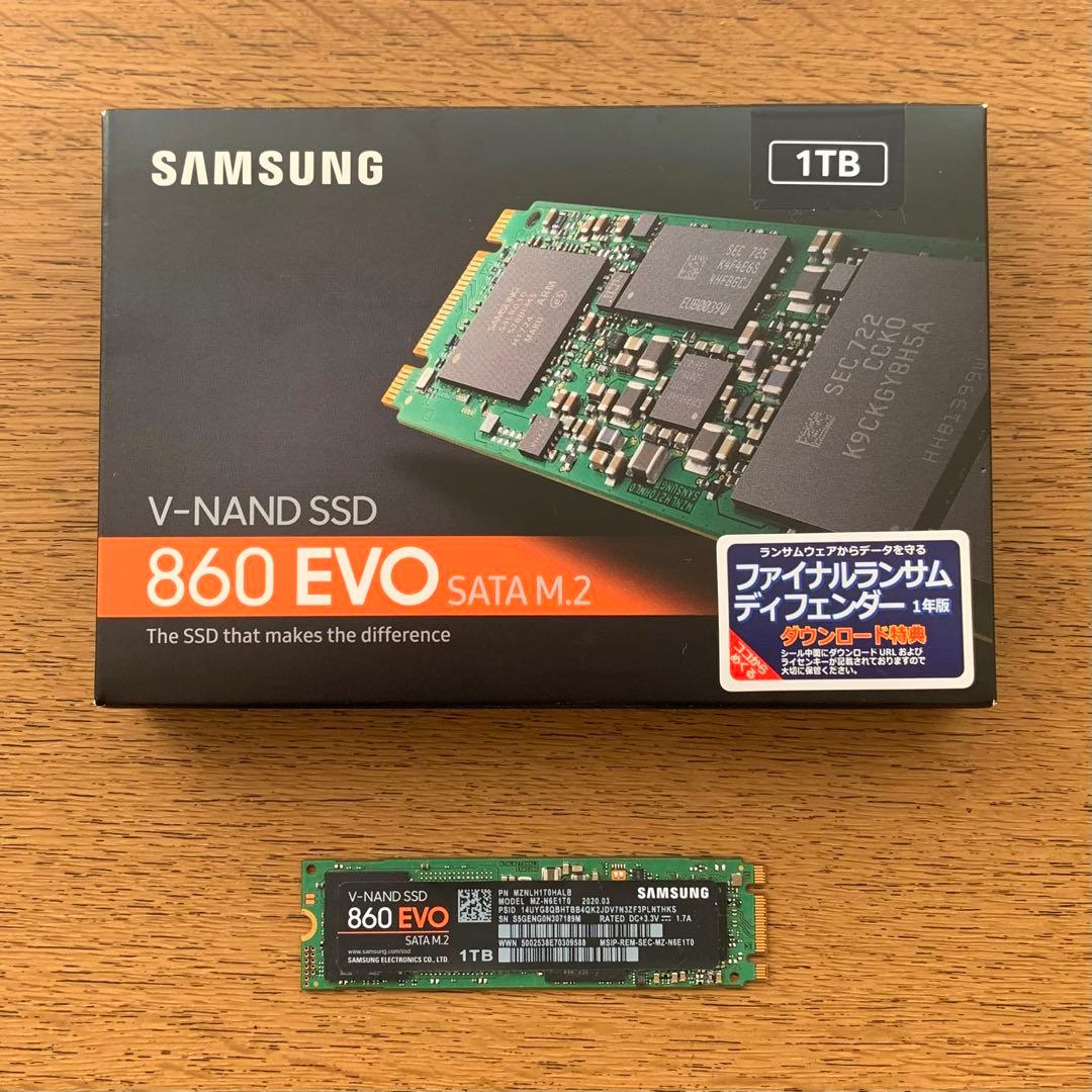 内蔵型SSD SAMSUNG 860 EVO SATA M.2 SSD 1TB