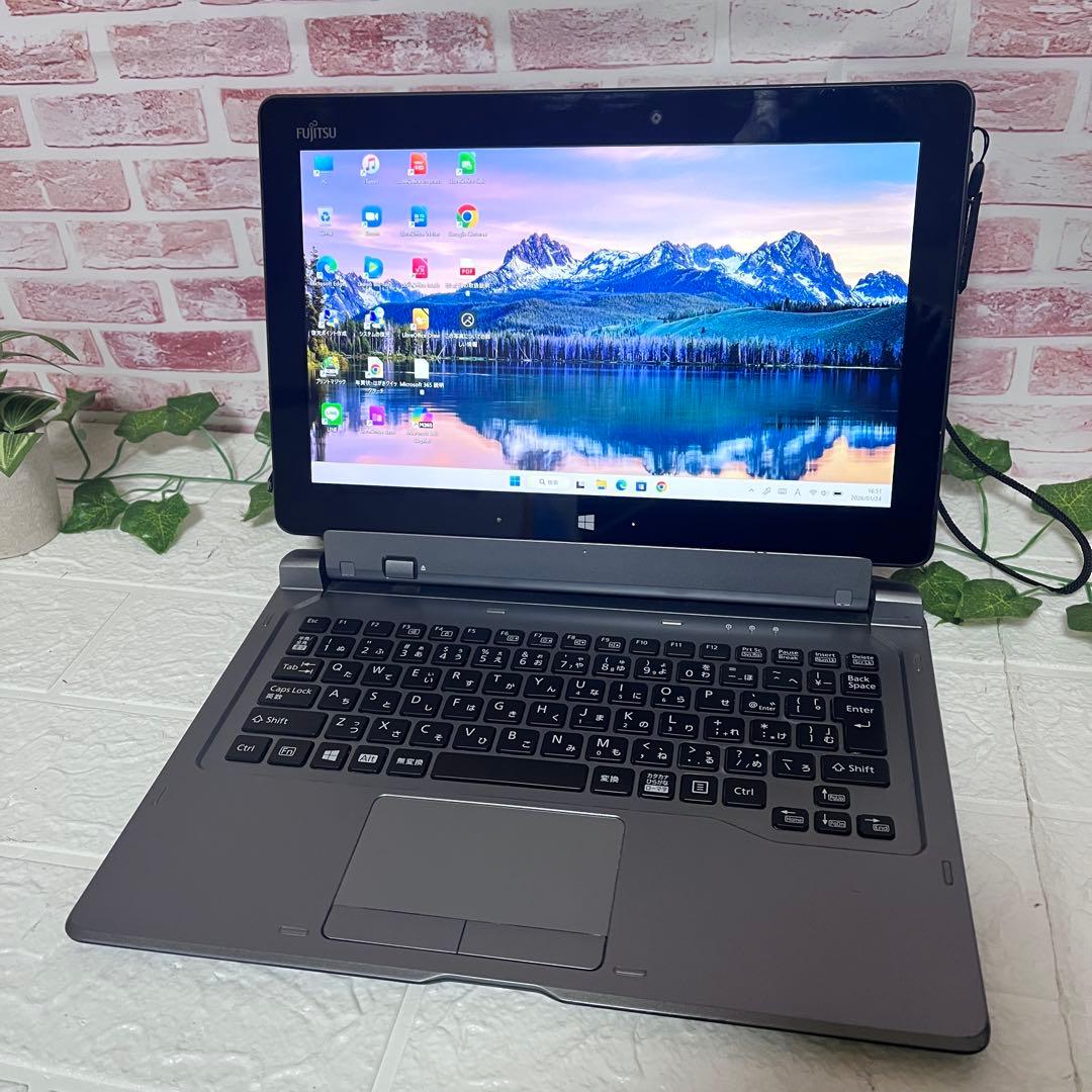 ★タッチパネル美品 SSD128GB★Q616/P カメラ 高解像度 PC167