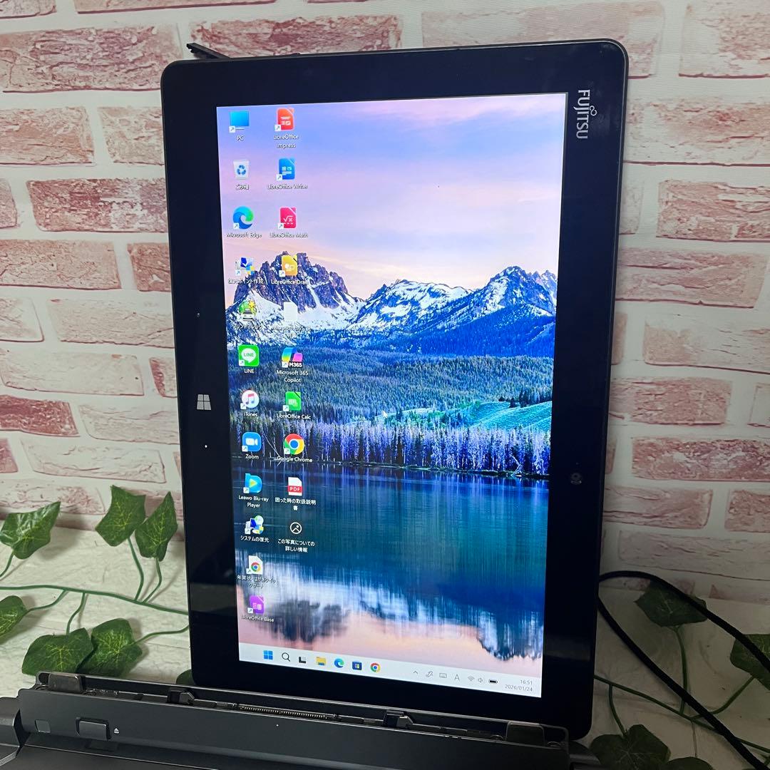 ★タッチパネル美品 SSD128GB★Q616/P カメラ 高解像度 PC167